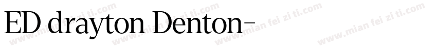 ED drayton Denton字体转换